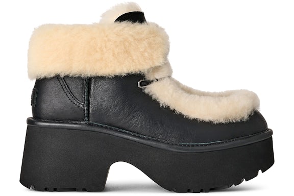 UGG Esmee Leather Lace Up Boot - Black (Women's)